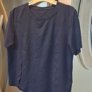 Lululemon Classic Blue Short Sleeve Women's Top